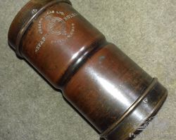 A charming original early vintage or edwardian lucas spare bulb holder