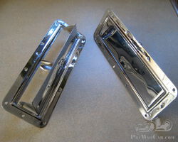 Pair of Vintage car scuttle mounted ventilators