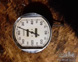 Jaeger speedo, 160 km/h, white background, to be reconditionned, diameter 120 mm