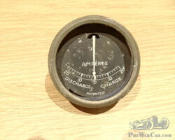 Ammeter, Lucas 2" diameter