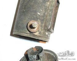 Vintage brass tail light