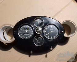 Bugatti type 44, 40 or 38 complete dashboard with overhauled meters