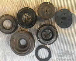Fiat 509 Flywheel with loose clutch parts