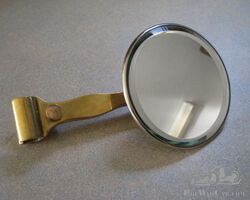 STADIUM Round Bevelled Mirror complete with Bracket