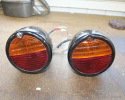 Pork Pie Rear Lamps Pair