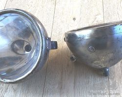 CAV 8" model DH stirrup / yoke mounted headlamps