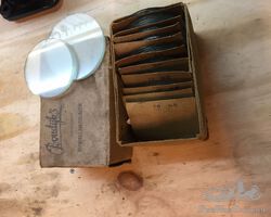 Acetylene ore carbid head lamp glasses in Nos box