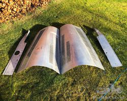 Replica Bugatti Type 35 aluminium bonnet and side panels