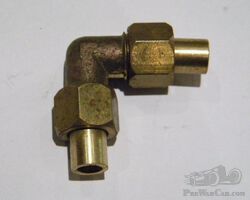 NOS Right-Angle Petrol Pipe Fitting.