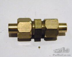 Equal ended union for 1/8 pipe.