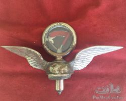 Winged radiator cap for American car