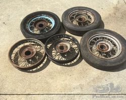 5 pcs 4.75 × 16 inch wheels for Austin Seven
