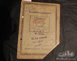 Tempo A400 Bj.44 Kraftfahrzeugbrief