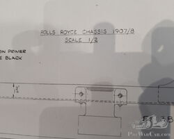 Copy of 1/2 Scale working drawing for a 1907/8 Ghost Chassis
