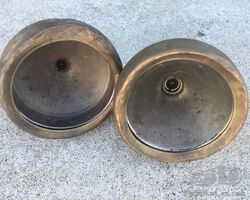 Pair of 1920s Lucas headlights for Austin Seven