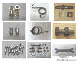 An Assortment of Small, Mainly Original or NOS, Austin 7 Parts.