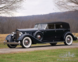 1934 Packard Twelve Individual Custom Convertible Sedan by Dietrich | RM Sotheby's Amelia Island Sale
