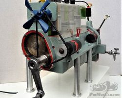 Flathead engine display cutaway model 1950.