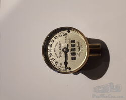 Brass speedometer