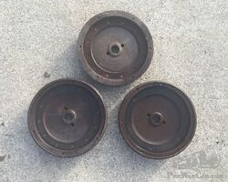Austin Seven flywheels of different years