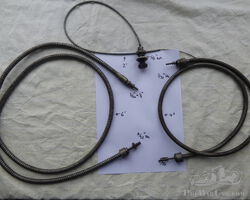 Alvis Speed Model revcounter, speedo & choke cables