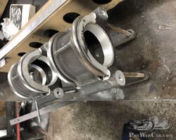 Riley narrow track rear axle with magnesium trunnions