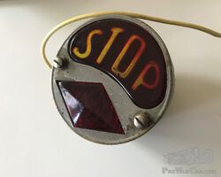 FRENCH 1920'S VERLYS BRANDED TAIL & STOP LIGHT