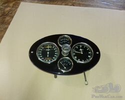 Bugatti type 40 and 44 complete dashboard with overhauled instruments and clock