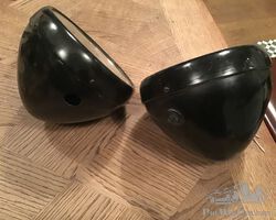 Nice pair of Lucas headlamps for Austin