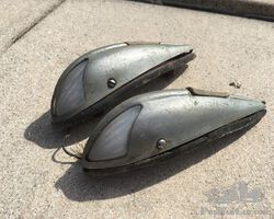 pair of 'dolphin' side lights