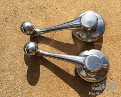 2 Hotchkiss glass handles