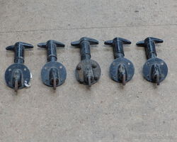 A set of 5 Vintage Car Bonnet Catches. New Old Stock.