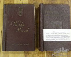 Set of two technical books for a Rolls-Royce