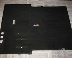 A floor mat for Adler Trumpf Junior 1E, 1937-39, new made one.