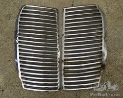 Pair of chromed radiator grilles for Hillman Minx 1946-1948.