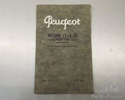 Peugeot 176 (12 - 14 ch) user's manual