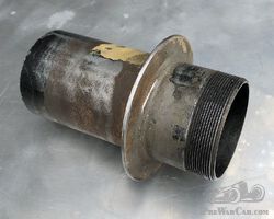 Fuel filler neck with flange