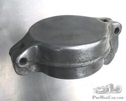 Aluminium flip top petrol cap.