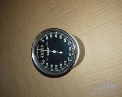 Jaeger speedometer,160 km/h, black background, overhauled by professional