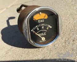 water t° & oil pressure gauge