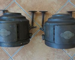 Veteran Bleriot Acetylene Brass Headlights circa 1908
