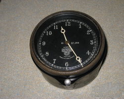 Smiths 8 Day Rim Wind Clock Black Dial for Bentley