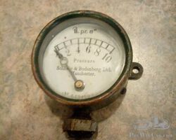 0 to 10lb Pressure air gauge