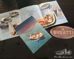 2 Bugatti brochures