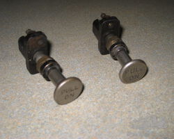 Pair of Pull On Dashboard Switches Nickel Knobs