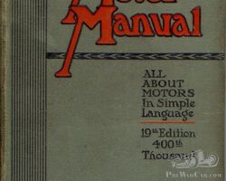 THE MOTOR MANUAL 19th EDITION 1916
