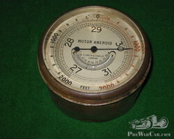 Smiths Motor Aneroid with Thermometer Fully Working