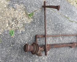GOOD EDWARDIAN FRONT AXLE
