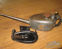 Kayes Oil Can and Under Bonnet Mounting Bracket for Vintage Bentley