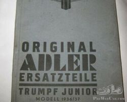 Original Adler Ersatzteile Trumpf Junior modell 1936/37
